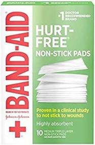 img 4 attached to 🩹 Band-Aid First Aid Pads, Medium Non-Stick Pads - 10 Count (Pack of 6) | Extra Absorbent Wound Dressings