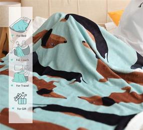 img 2 attached to Famitile Dachshund Blanket Bedding Children