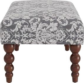 img 2 attached to Linon Claire Bench Gray Damask