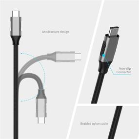 img 3 attached to Адаптер LENTION USB C к HDMI 2.0 - совместим с MacBook Pro (Thunderbolt 3), новым iPad Pro, Mac Air, Chromebook 13/15, Surface Book 2/Go, Samsung S9/S8/Note 9 - 6 футов, цвет Space Gray - поддержка 4K/60 Гц.