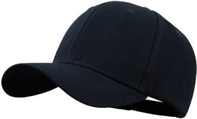 img 4 attached to Classic Adjustable Baseball Cap for Men and Women - Low Profile Design and Solid Color Options