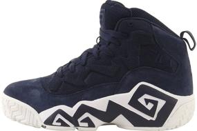 img 2 attached to 👟 Fila Fashion Sneaker in Classic Black and White - Sleek and Stylish Footwear