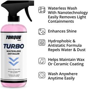 img 2 attached to Torque Detail Ceramic Waterless Wash & Quick Detailer: Enhance 🚗 Shine with Anti-Static Waterless Car Wash & High Gloss Formula (16oz)