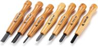 🔪 mikisyo power grip carving tools, 7 piece set (japan import): optimize your carving projects with precision and quality tools from japan logo