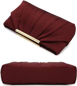 img 1 attached to Charming Tailor Evening Elegant Pleated Women's Handbags & Wallets for Clutches & Evening Bags