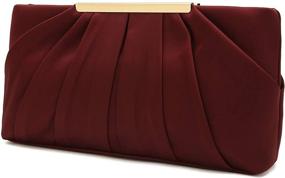 img 3 attached to Charming Tailor Evening Elegant Pleated Women's Handbags & Wallets for Clutches & Evening Bags