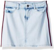 👗 charming denim skirt for little girls by calvin klein logo