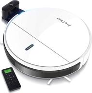 🤖 smart serenelife robot cleaner-1400 pa robo vacuum with docking station, auto activation, anti-fall sensors-for carpet, hardwood, linoleum, tile floors- pure clean, white логотип