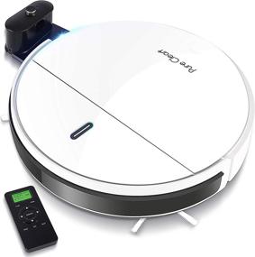 img 4 attached to 🤖 Smart SereneLife Robot Cleaner-1400 PA Robo Vacuum with Docking Station, Auto Activation, Anti-Fall Sensors-For Carpet, Hardwood, Linoleum, Tile Floors- Pure Clean, White