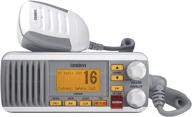 📻 uniden um385: high-powered 25w fixed mount marine vhf radio with triple watch, dsc, emergency/noaa weather alert, waterproof ipx4, and all usa/international/canadian marine channels - white logo