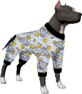 lovinpet large dog shirt: sleepytime elephants prints for post surgery & wound care 🐘 - lightweight pullover for full coverage & comfort - ideal pjs for large breed dogs логотип