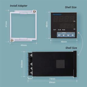 img 3 attached to Inkbird PID Temperature Controller Kit with SSR 40DA Solid State Relay and K Type Thermocouple: High Voltage 100ACV to 240ACV and White Heat Sink Included