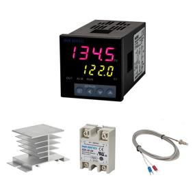 img 4 attached to Inkbird PID Temperature Controller Kit with SSR 40DA Solid State Relay and K Type Thermocouple: High Voltage 100ACV to 240ACV and White Heat Sink Included