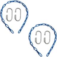 🪜 ymeibe swing chains (2) - 60 inch plastic coated with 4 free quick links, anti-rust iron chains for playground kids tree swing seat. supports up to 660 lbs. swing set accessories and replacement - blue логотип