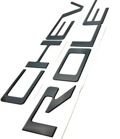 img 2 attached to Улучшите свой Silverado: буквы JOJOMARK для задней части багажника Silverado 1500 2500 HD (2019-2021) - матово-черные вставки эмблем и наклейки.