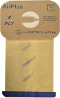 efficient envirocare style c 48 electrolux type c 🧹 tank model vacuum cleaner bags - durable 4 ply, tan logo