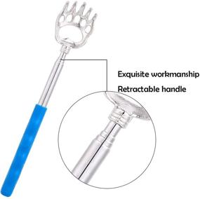 img 1 attached to 🐻 Ohuhu 8 Pack Extendable Telescopic Bear Claw Back Scratcher Set: Relieve Itching and Ease Muscles, Perfect Portable Massage Tool for Mother Father Christmas Gift