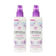 🌿 unscented crystal mineral deodorant spray - long-lasting 24-hour odor protection, non-staining & non-sticky, aluminum chloride & paraben free, 2 pack logo