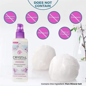 img 1 attached to 🌿 Unscented Crystal Mineral Deodorant Spray - Long-Lasting 24-Hour Odor Protection, Non-Staining & Non-Sticky, Aluminum Chloride & Paraben Free, 2 Pack