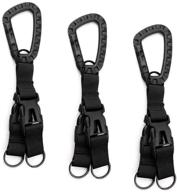 merysan 3pcs tactical gear carabiner clip: versatile nylon backpack hanging buckle & keychain combo логотип