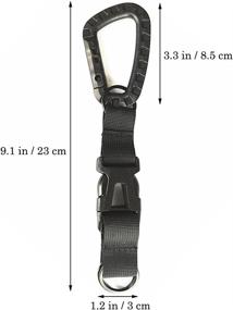 img 2 attached to MERYSAN 3Pcs Tactical Gear Carabiner Clip: Versatile Nylon Backpack Hanging Buckle & Keychain Combo