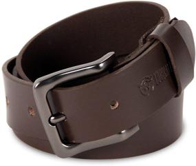 img 4 attached to 👔 Stylish Logical Leather Mens Casual Belt for Men's Accessories in Belts