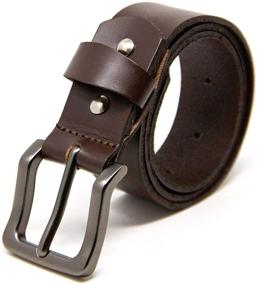 img 3 attached to 👔 Stylish Logical Leather Mens Casual Belt for Men's Accessories in Belts