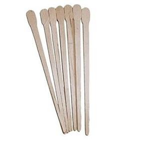 img 1 attached to Rayson Wax Sticks: 100-Piece Extra Small Wood Craft Spatulas for Effective Hair Removal & Eyebrow Shaping