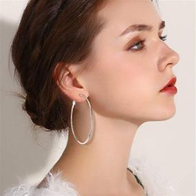 img 3 attached to Earrings Stainless Polished Hypoallergenic Exquisite