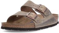 birkenstock unisex arizona tobacco sandals logo