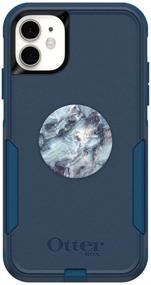 img 1 attached to Bundle: OtterBox Commuter Series Case For IPhone 11 - (Bespoke Way) PopSockets PopGrip - (Blue Marble)