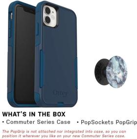 img 2 attached to Bundle: OtterBox Commuter Series Case For IPhone 11 - (Bespoke Way) PopSockets PopGrip - (Blue Marble)