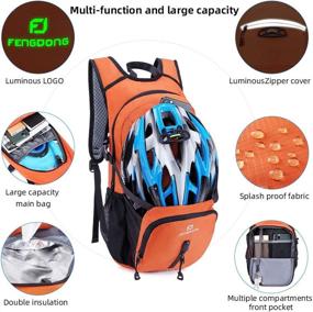 img 3 attached to 🎒 Hiking Backpack with 2L TPU Water Bladder: Sports Lightweight Hydration Packs