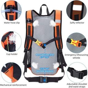 img 2 attached to 🎒 Hiking Backpack with 2L TPU Water Bladder: Sports Lightweight Hydration Packs