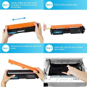 img 2 attached to 🖨️ Color4work 2-Pack Compatible Toner Cartridge Replacement for HP 17A CF217A Black- Designed for HP Laserjet Pro M102 M102w, MFP M130 M130fn M130fw M130fn Printer