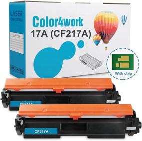 img 4 attached to 🖨️ Color4work 2-Pack Compatible Toner Cartridge Replacement for HP 17A CF217A Black- Designed for HP Laserjet Pro M102 M102w, MFP M130 M130fn M130fw M130fn Printer