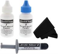 🧊 arcticlean kit 1 & 2 + arctic silver 5 thermal compound + microfiber cloth & tool (value pack) logo