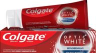 img 1 attached to 🦷 Colgate Optic White Advanced Teeth Whitening Toothpaste - Sparkling White, 3.2 Ounce (3 Pack) review by Joshua Akashi
