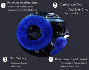 img 2 attached to Fluffy Steering Wheel Cover Interior Accessories