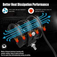 🔆 yitamotor боковая съемная светодиодная панель - 2 шт. 4-дюймовый 76 вт куб светодиодного рабочего фонаря: светильники spot flood combo для грузовика, трактора, автомобиля, внедорожника, квадроцикла, судна, фара для внедорожной езды - гарантия 2 года логотип