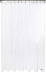 img 4 attached to 🚿 UrbanWare 72x72 Clear PEVA 8G Water Resistant Shower Curtain Liner - Non Toxic, Eco-Friendly, No Chemical Odor, Rustproof Grommets