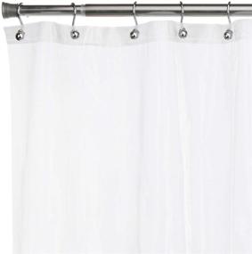 img 3 attached to 🚿 UrbanWare 72x72 Clear PEVA 8G Water Resistant Shower Curtain Liner - Non Toxic, Eco-Friendly, No Chemical Odor, Rustproof Grommets