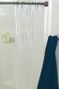 img 2 attached to 🚿 UrbanWare 72x72 Clear PEVA 8G Water Resistant Shower Curtain Liner - Non Toxic, Eco-Friendly, No Chemical Odor, Rustproof Grommets