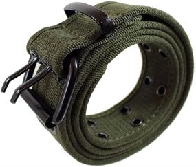 img 2 attached to Gelante Canvas Belt Color 2043 Black L Men's Accessories for Belts