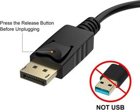 img 1 attached to 🔌 Moread DisplayPort to HDMI Adapter - 10 Pack, Gold-Plated Male to Female Uni-Directional Converter for Computer, Desktop, PC, Monitor, Projector, HDTV - Black