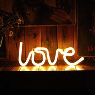 🎄 warm white love led neon light: a unique decorative novelty for christmas party, children’s room, living room, bar & hotel decoration логотип