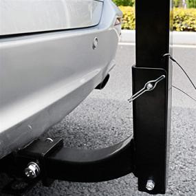 img 2 attached to 🚲 Leader Accessories Hitch Mounted 2 Bike Rack: Foldable Bicycle Carrier for Cars, Trucks, SUV's and Minivans with 2" Hitch Receiver