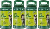 🐾 evercare extra sticky pet lint roller refill - 240 sheets (4 packs) logo