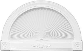 img 4 attached to White Light Blocking Pleated Fabric Shade - 72 in x 36 in, Redi Shade Original Arch