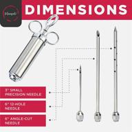 🥩 mangiate - stainless steel meat injector for enhanced meat marinades | includes 3 marinade injector needles & 2-oz large capacity logo